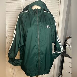 Adidas Green Windbreaker Jacket